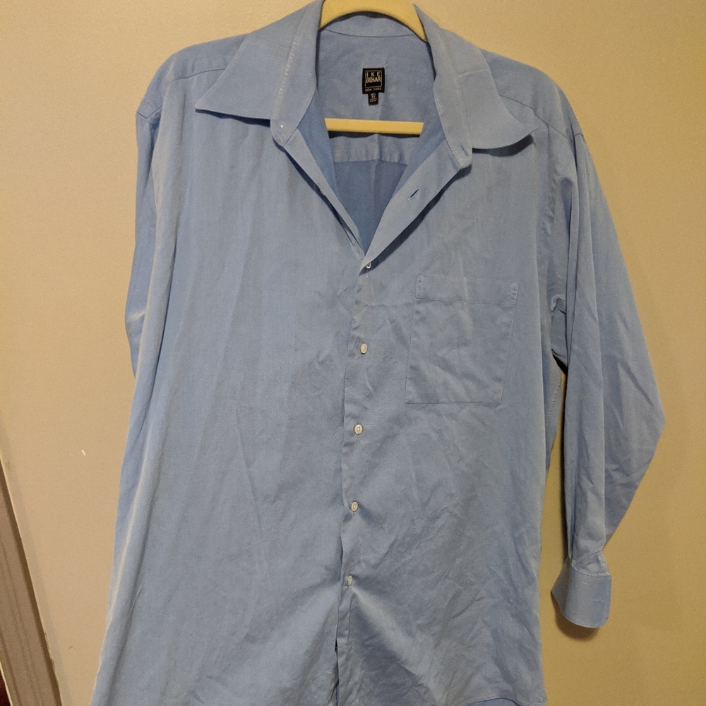 10/$15 Ike Bahar Blue Dress Shirt